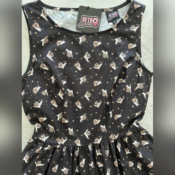 NWT Retrolicious Snails And Stars Patterned Sleeveless Dress - Picture 2 of 4